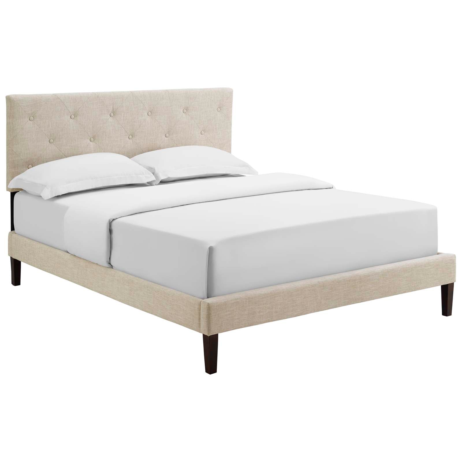 Tarah Full Fabric Platform Bed with Squared Tapered Legs By Modway - MOD-5985 | Beds | Modishstore - 2