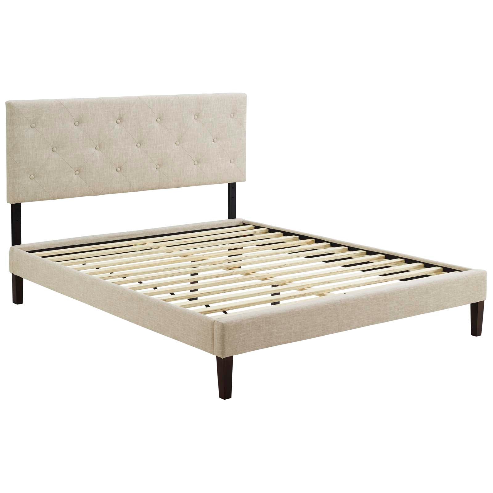 Tarah Full Fabric Platform Bed with Squared Tapered Legs By Modway - MOD-5985 | Beds | Modishstore - 3