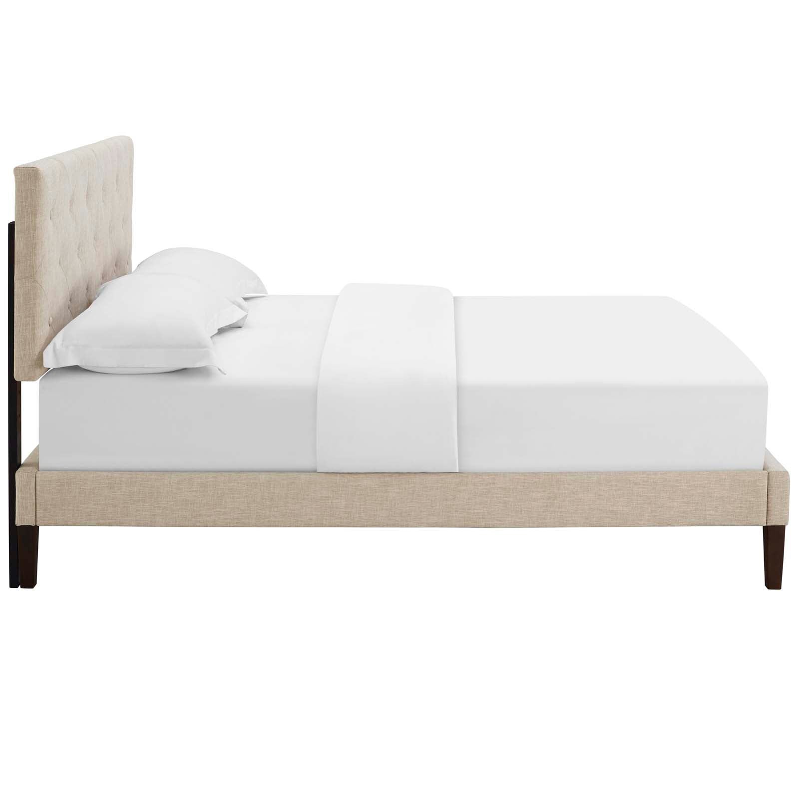 Tarah Full Fabric Platform Bed with Squared Tapered Legs By Modway - MOD-5985 | Beds | Modishstore - 4