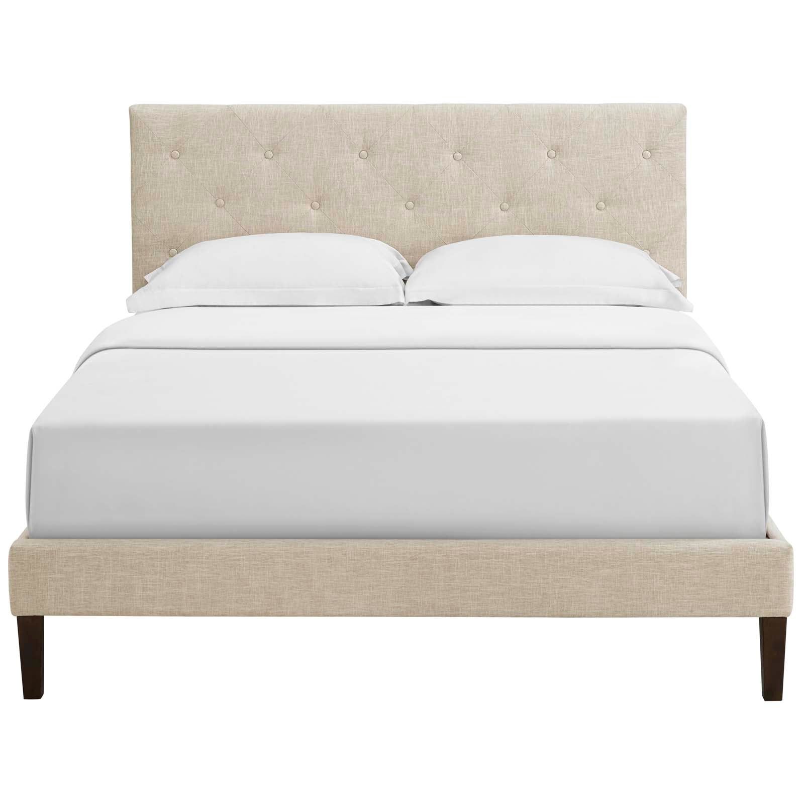 Tarah Full Fabric Platform Bed with Squared Tapered Legs By Modway - MOD-5985 | Beds | Modishstore - 5