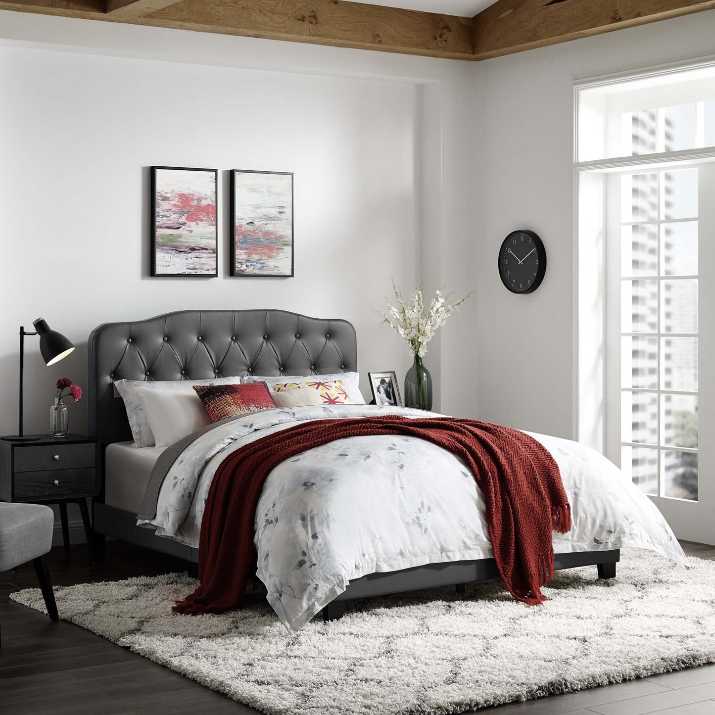 Modway Amelia Full Faux Leather Bed