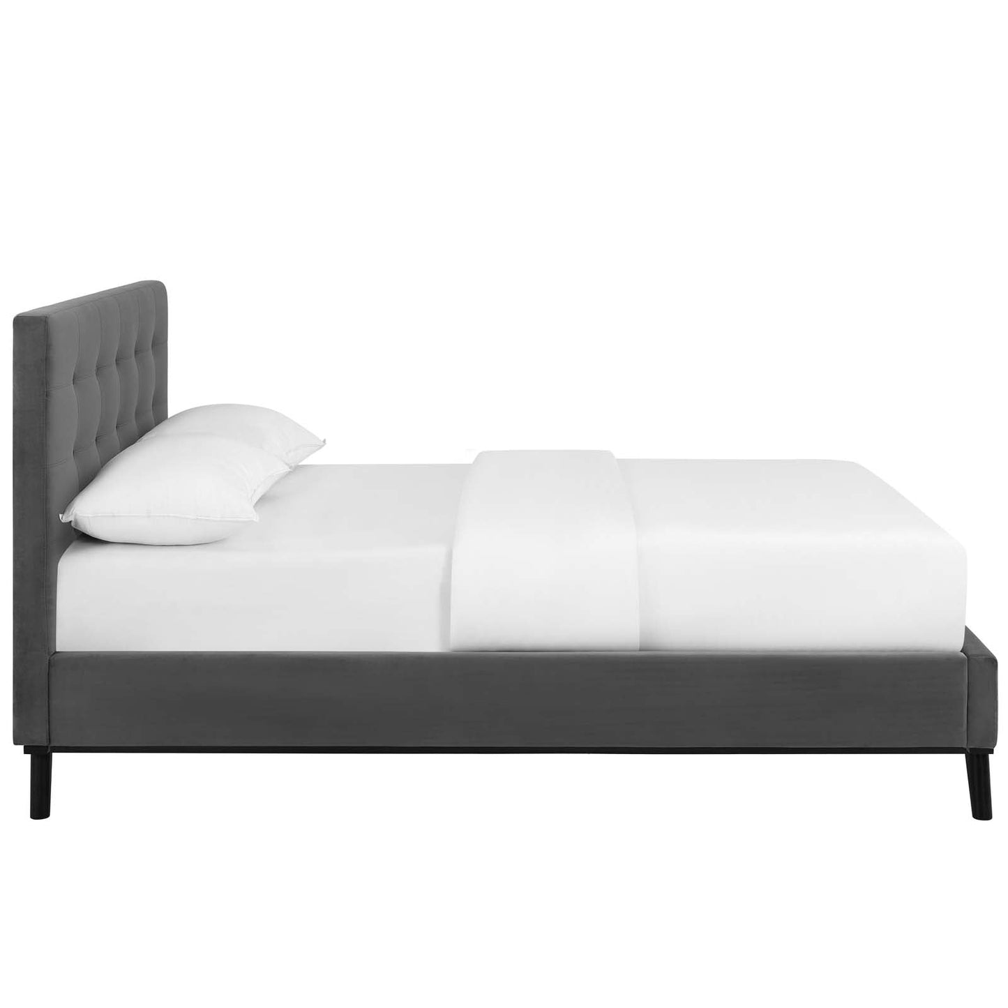 Modway McKenzie Queen Biscuit Tufted Performance Velvet Platform Bed | Beds | Modishstore-5