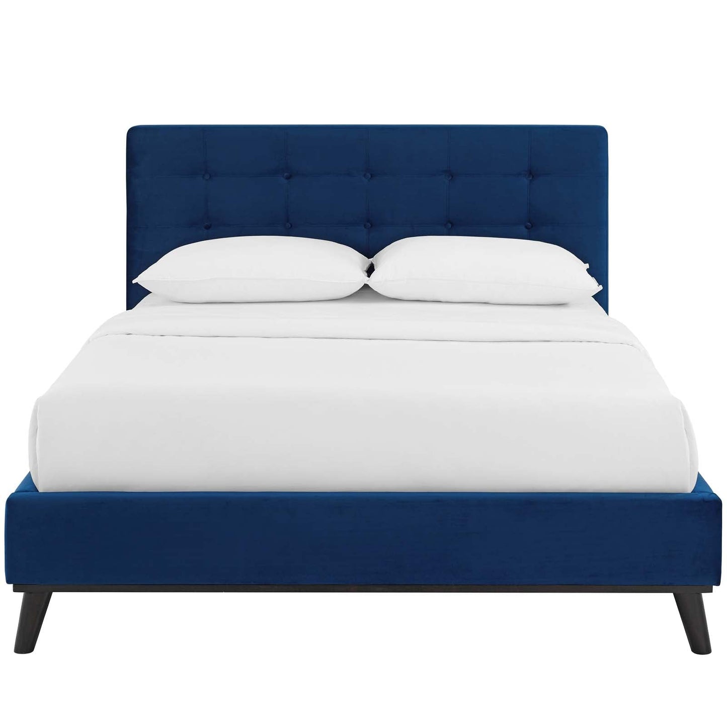 Modway McKenzie Queen Biscuit Tufted Performance Velvet Platform Bed | Beds | Modishstore-14