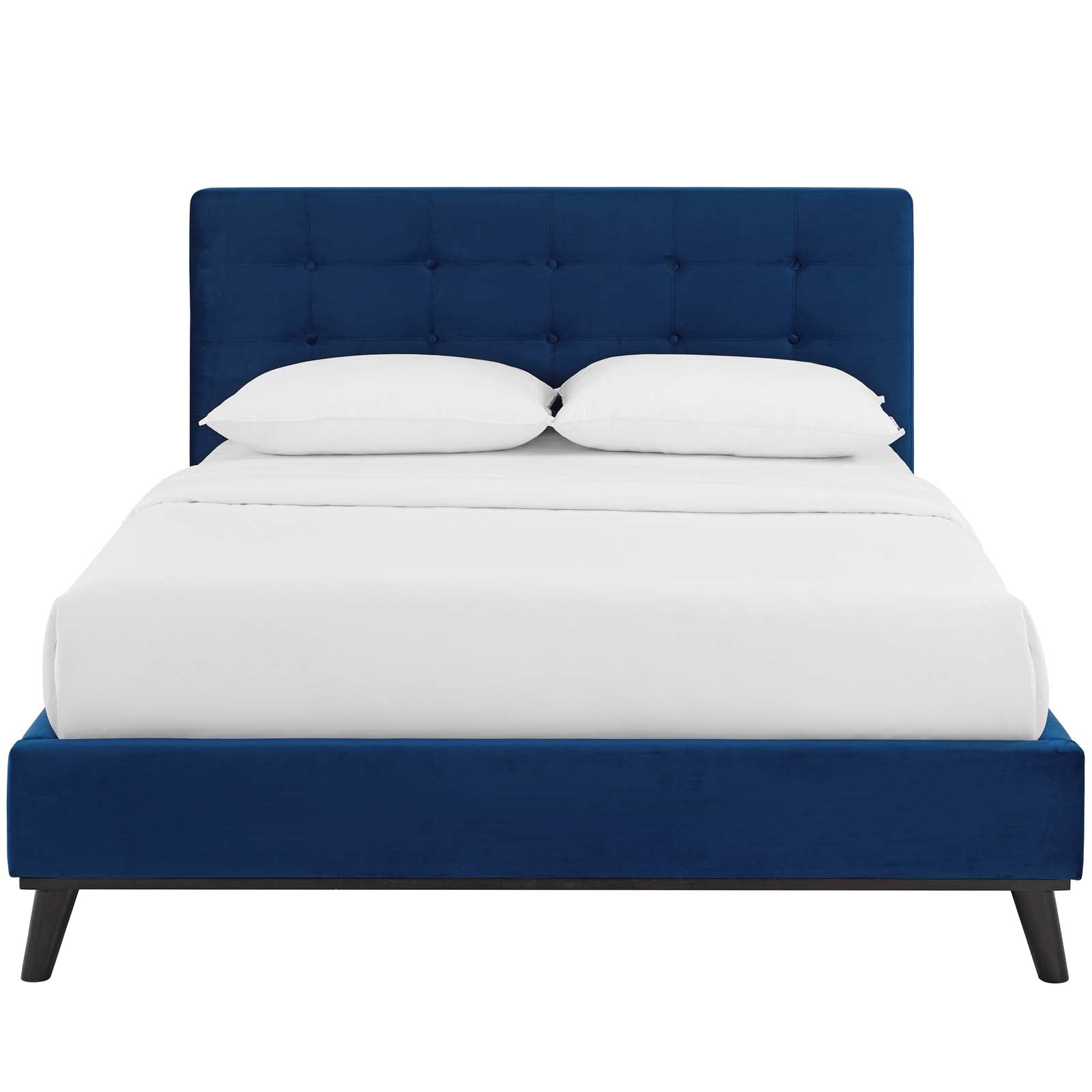 Modway McKenzie Queen Biscuit Tufted Performance Velvet Platform Bed | Beds | Modishstore-14
