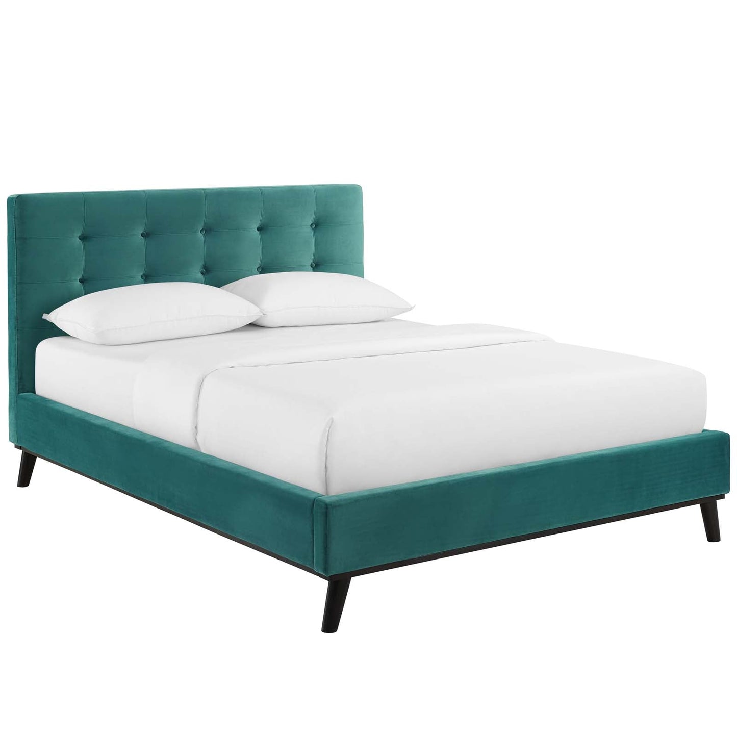 Modway McKenzie Queen Biscuit Tufted Performance Velvet Platform Bed - MOD-6006