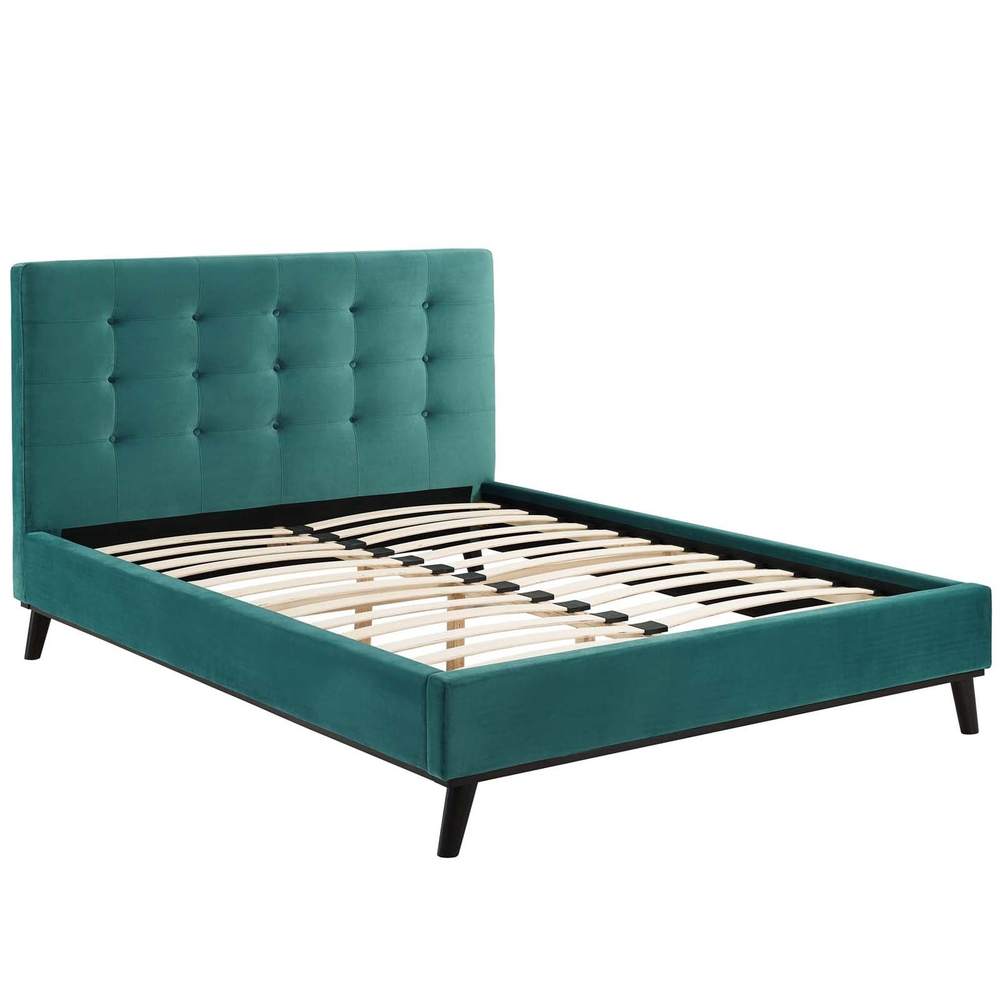 Modway McKenzie Queen Biscuit Tufted Performance Velvet Platform Bed - MOD-6006