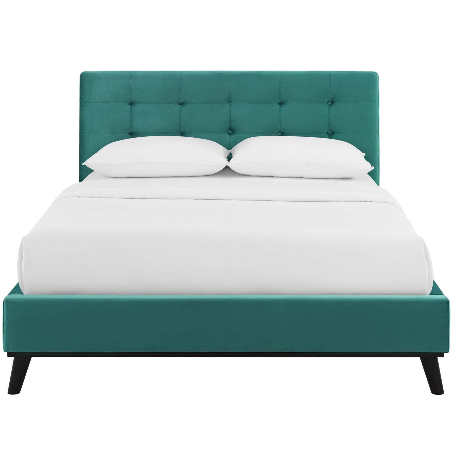 Modway McKenzie Queen Biscuit Tufted Performance Velvet Platform Bed - MOD-6006