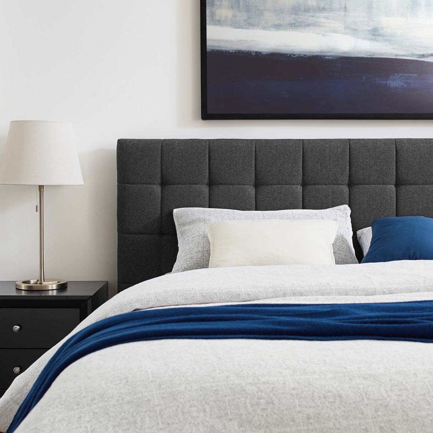 Modway Julia Queen Biscuit Tufted Upholstered Fabric Platform Bed | Beds | Modishstore-12