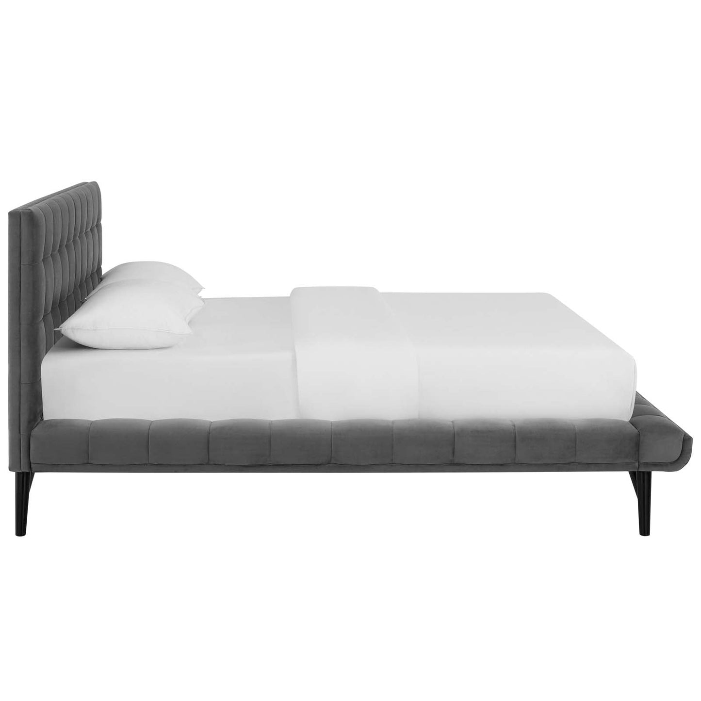 Modway Julia Queen Biscuit Tufted Performance Velvet Platform Bed | Beds | Modishstore-5
