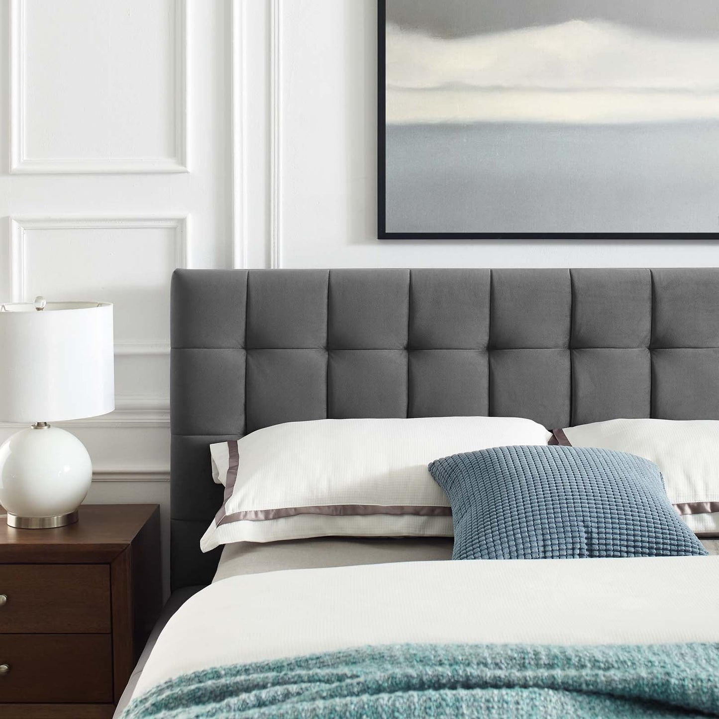 Modway Julia Queen Biscuit Tufted Performance Velvet Platform Bed | Beds | Modishstore-2