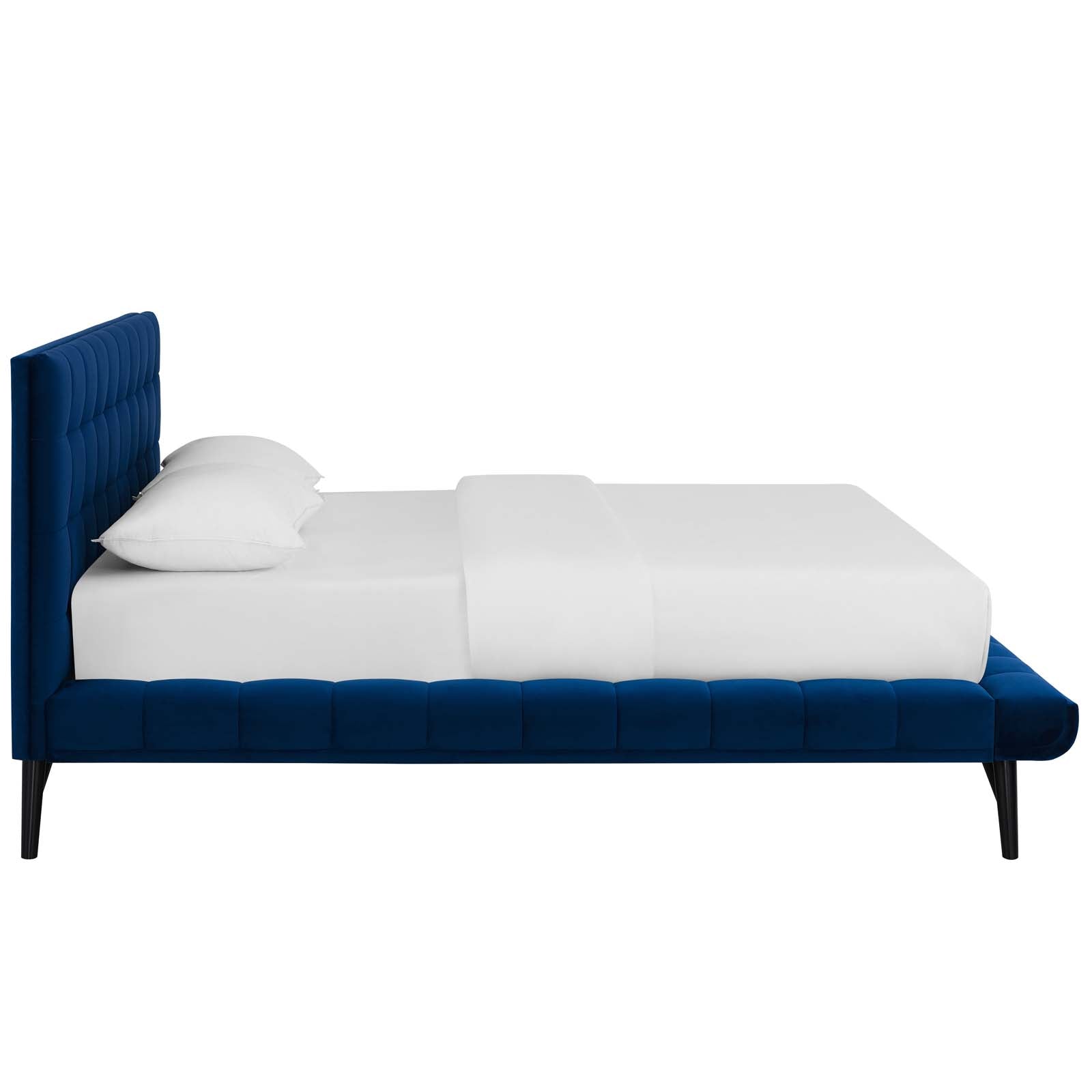 Modway Julia Queen Biscuit Tufted Performance Velvet Platform Bed | Beds | Modishstore-12