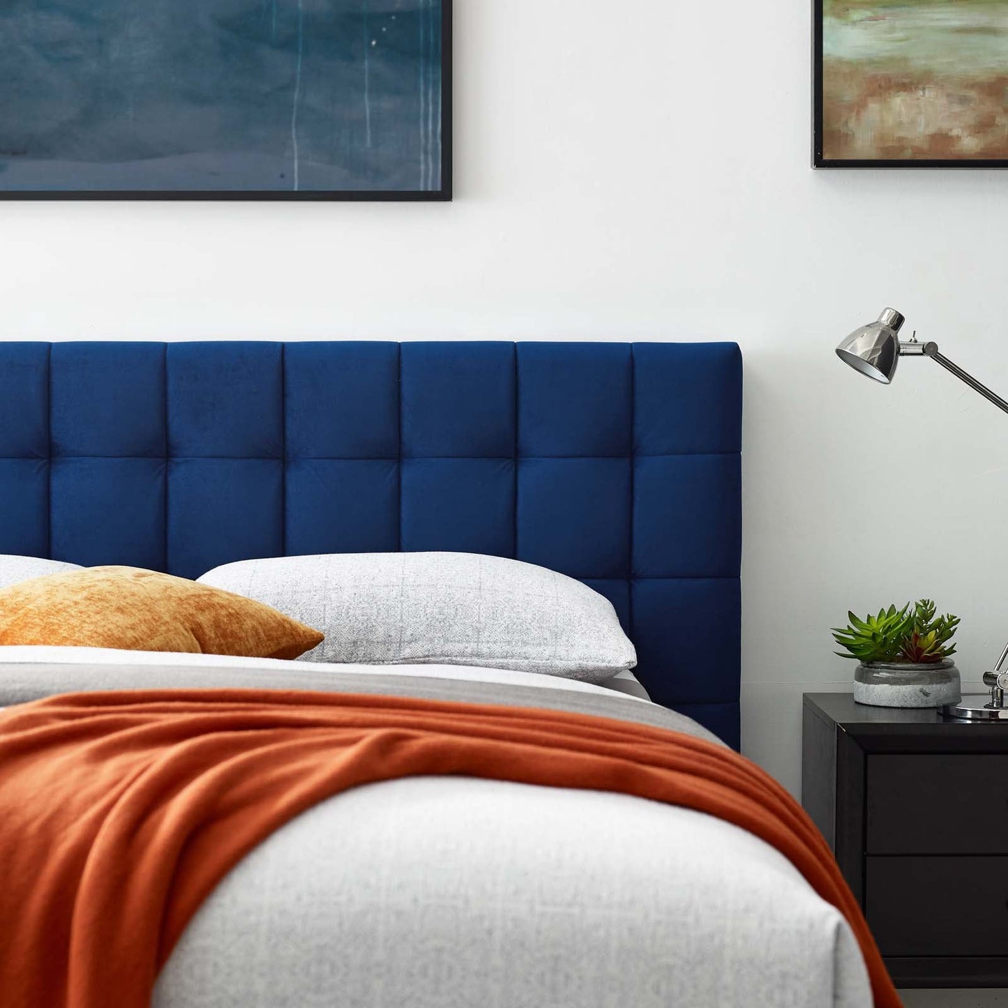 Modway Julia Queen Biscuit Tufted Performance Velvet Platform Bed | Beds | Modishstore-7