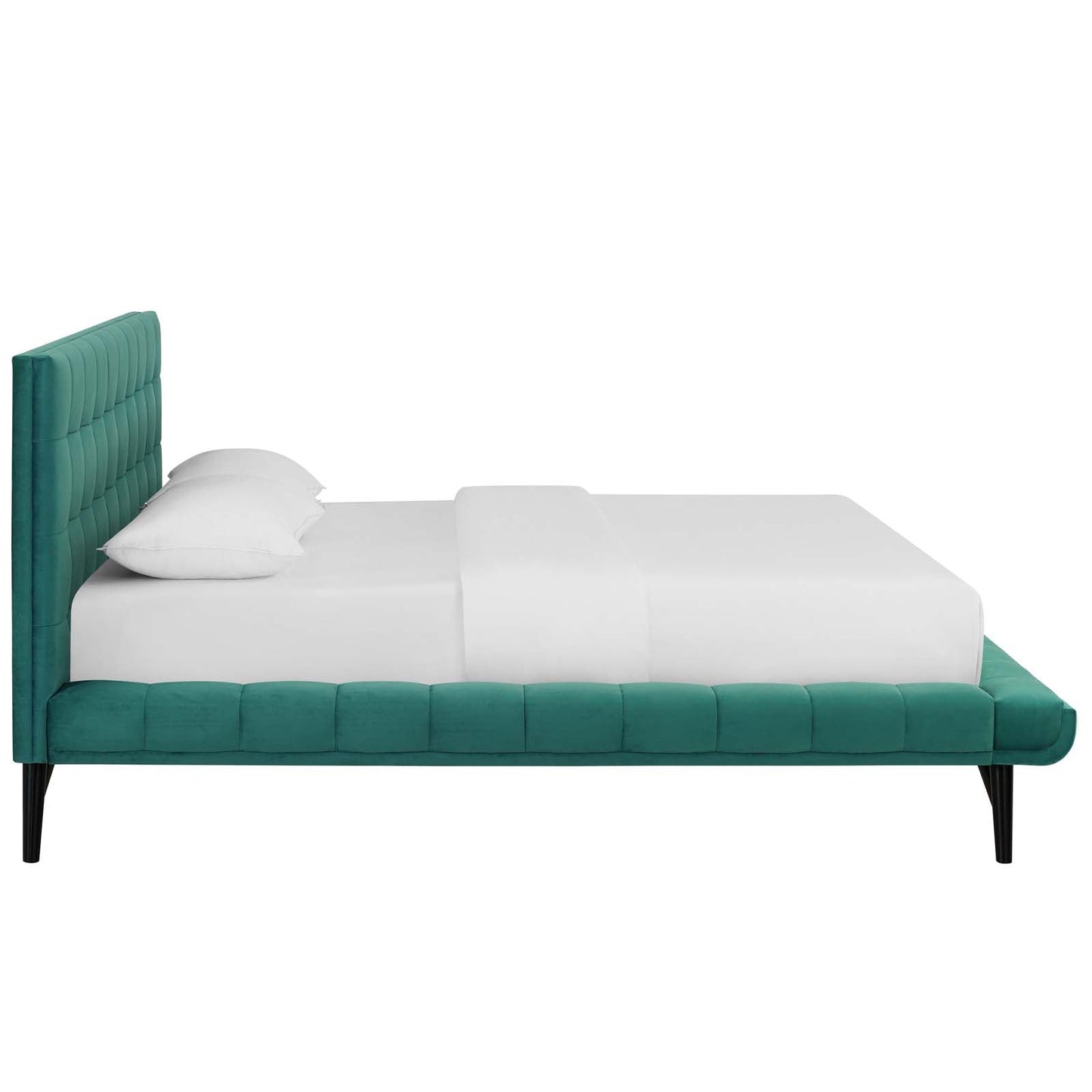 Modway Julia Queen Biscuit Tufted Performance Velvet Platform Bed | Beds | Modishstore-18