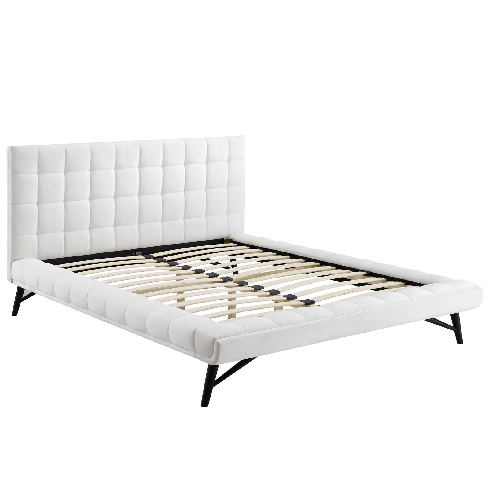 Modway Julia Queen Biscuit Tufted Performance Velvet Platform Bed | Beds | Modishstore-22