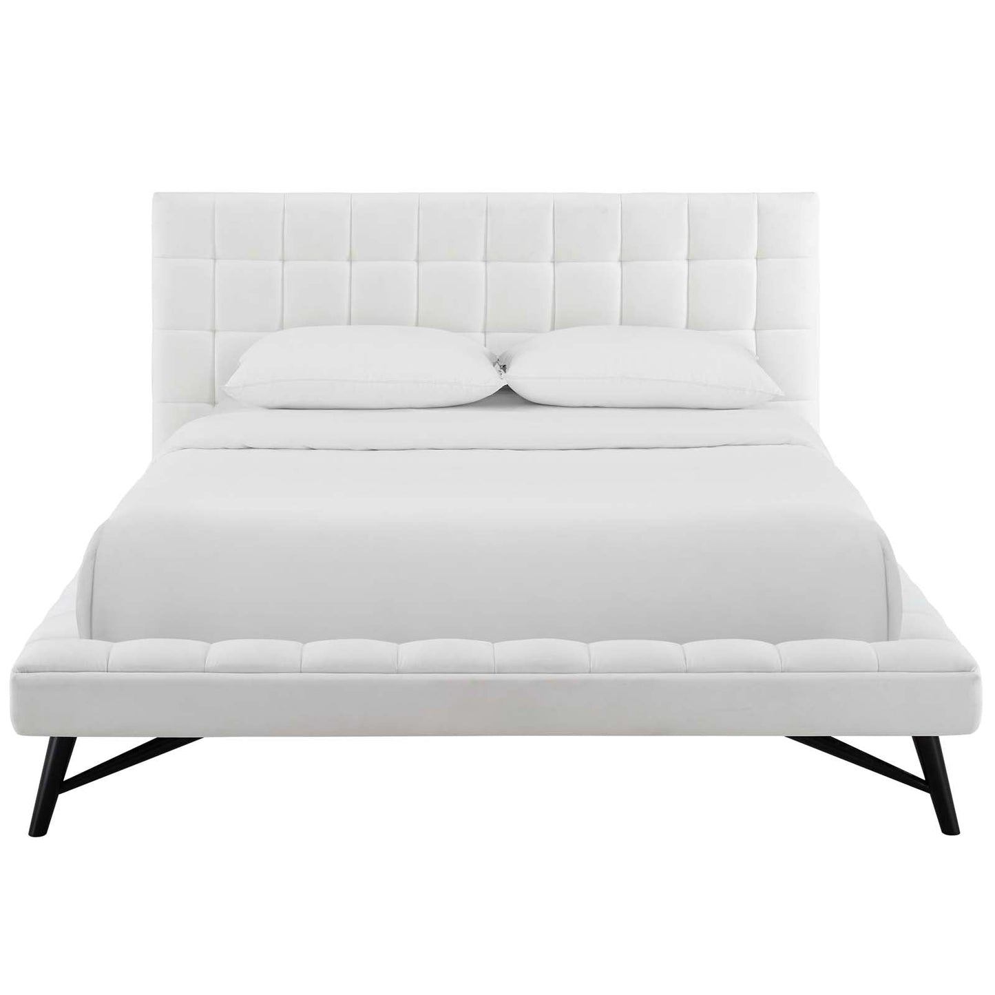 Modway Julia Queen Biscuit Tufted Performance Velvet Platform Bed | Beds | Modishstore-24