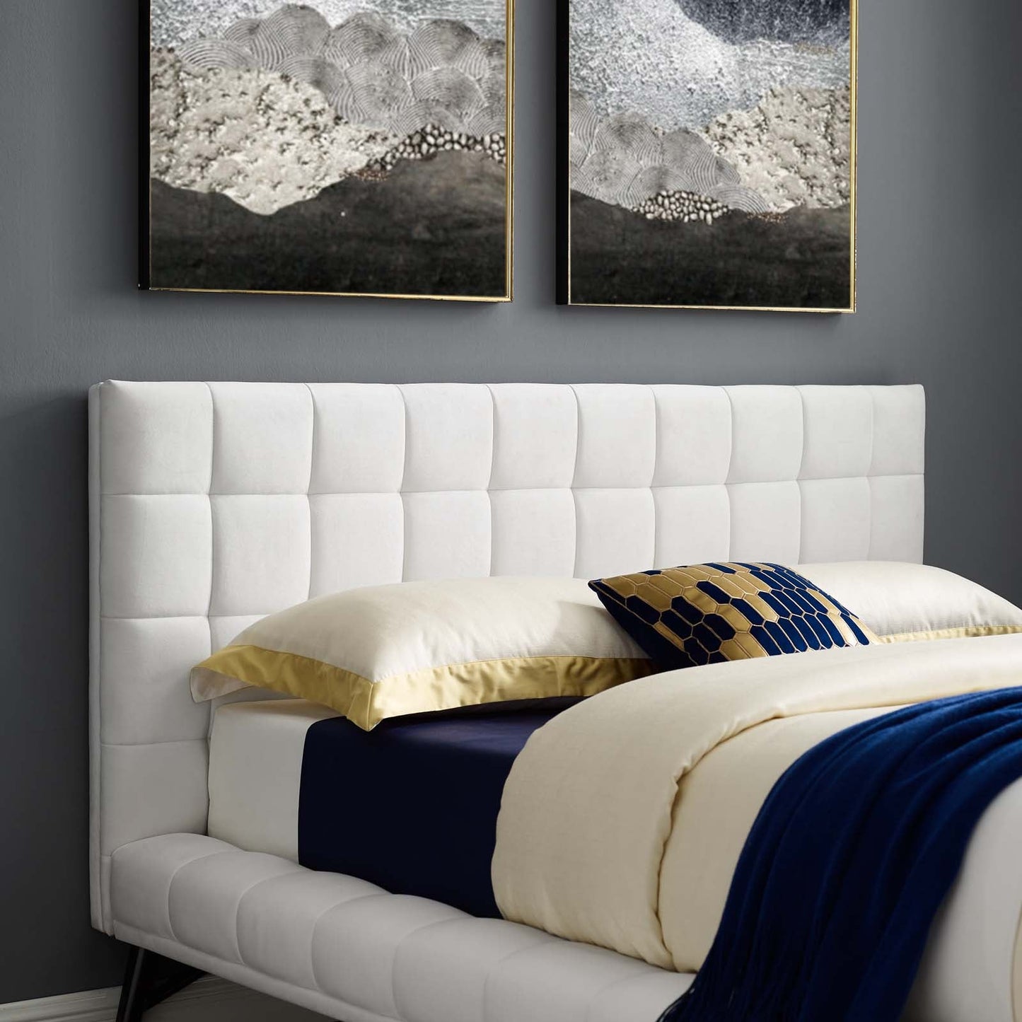 Modway Julia Queen Biscuit Tufted Performance Velvet Platform Bed | Beds | Modishstore-17