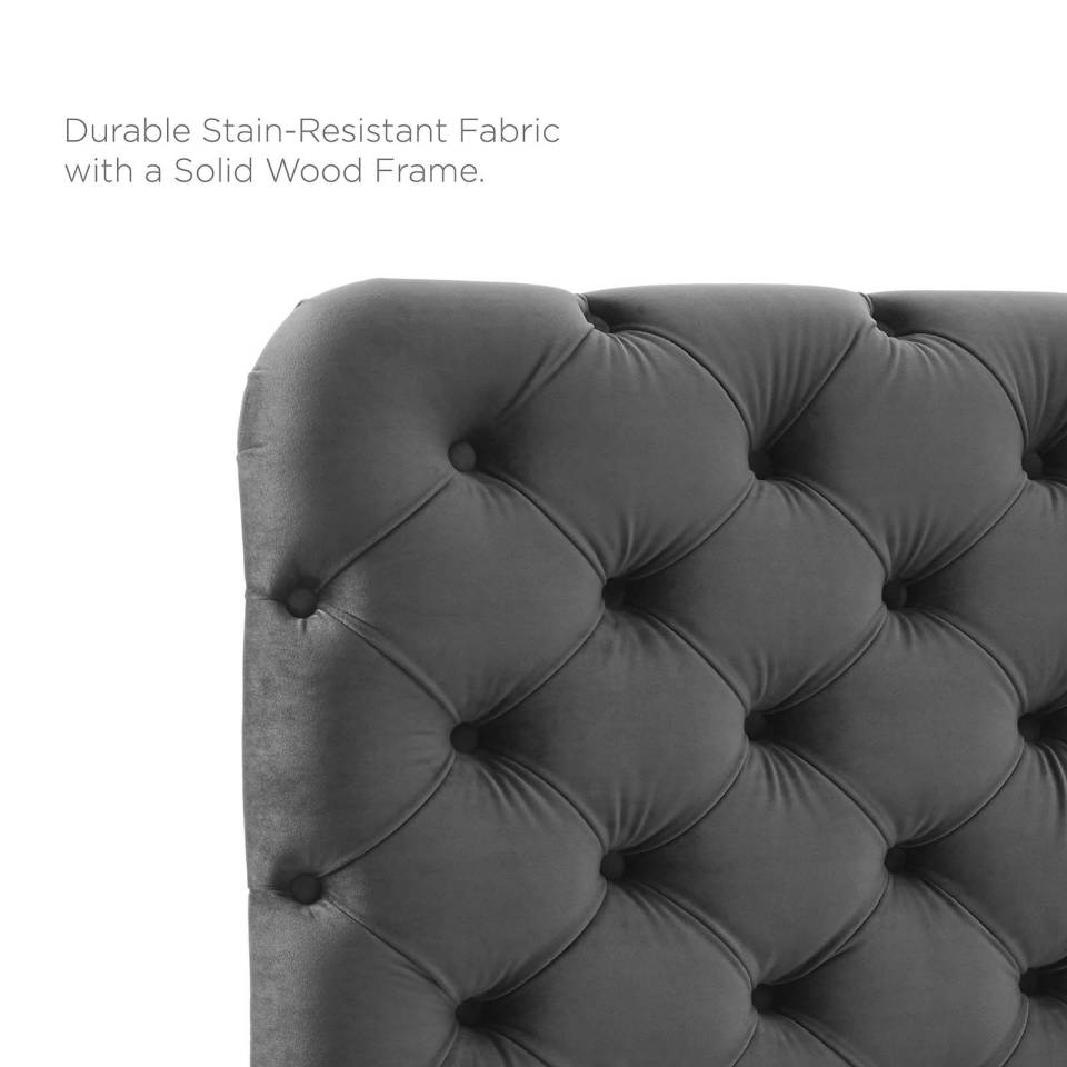 Modway Lizzy Tufted Full/Queen Performance Velvet Headboard | Headboards | Modishstore-6
