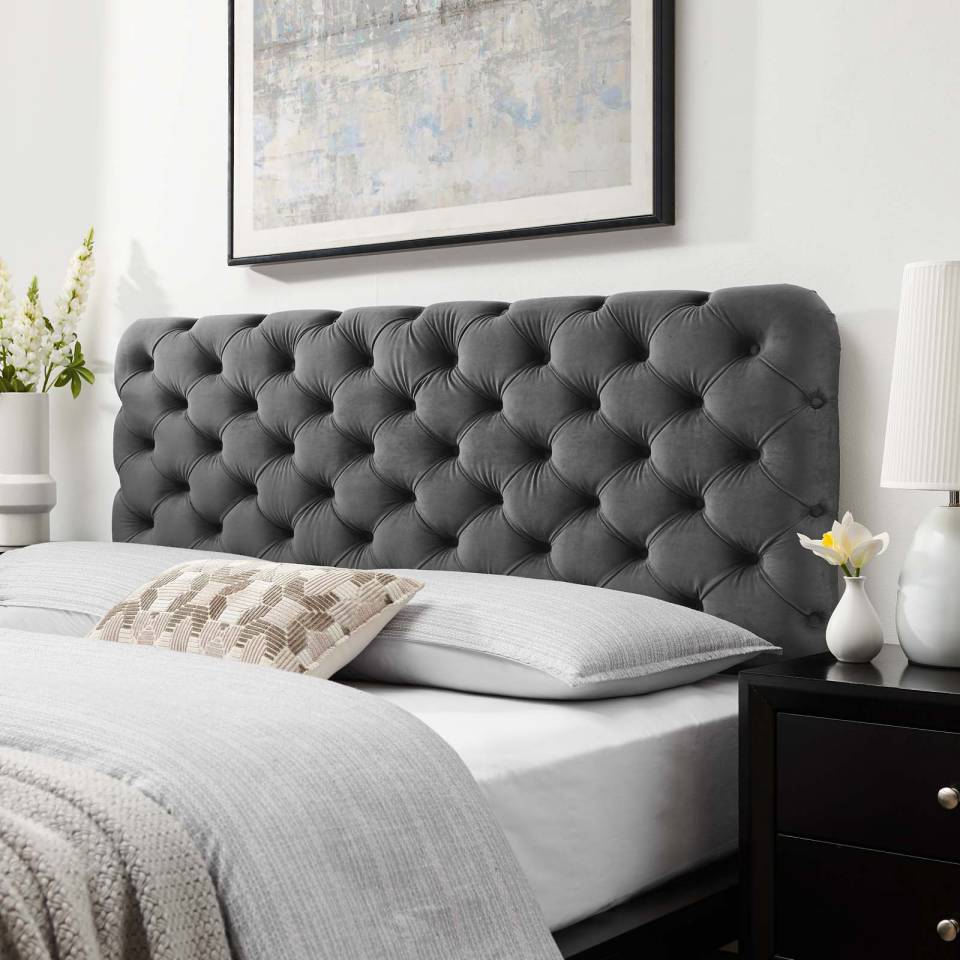 Modway Lizzy Tufted Full/Queen Performance Velvet Headboard | Headboards | Modishstore