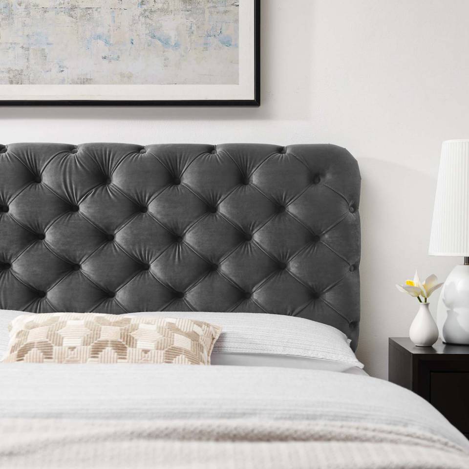 Modway Lizzy Tufted King/California King Performance Velvet Headboard | Headboards | Modishstore-7