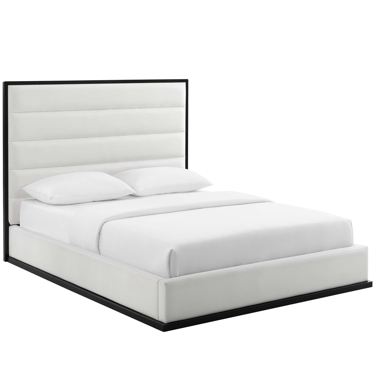 Ashland Queen Faux Leather Platform Bed By Modway - MOD-6045 | Beds - 2