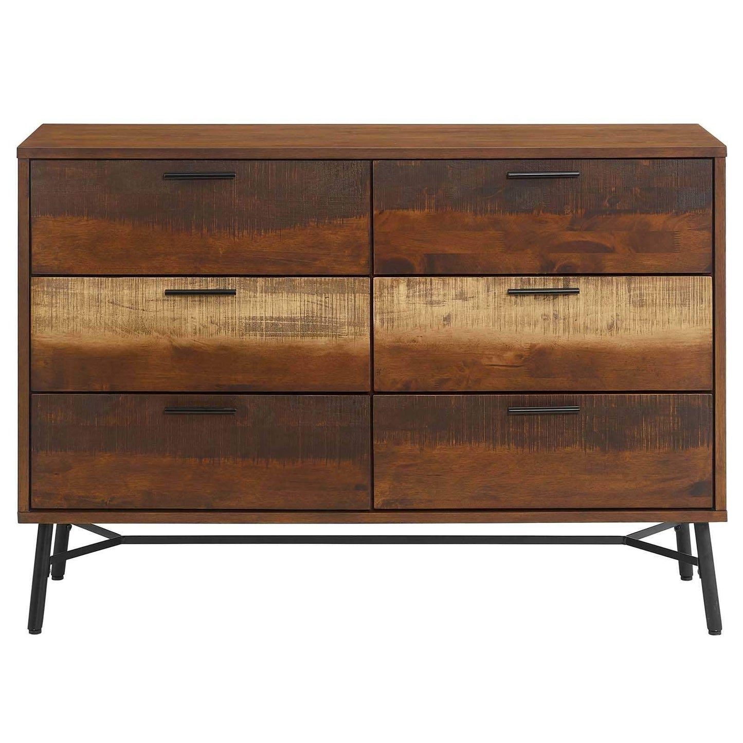 Modway Arwen Rustic Wood Dresser Walnut