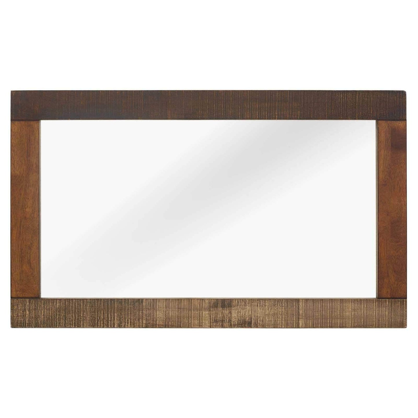 Modway Arwen Rustic Wood Frame Mirror Walnut