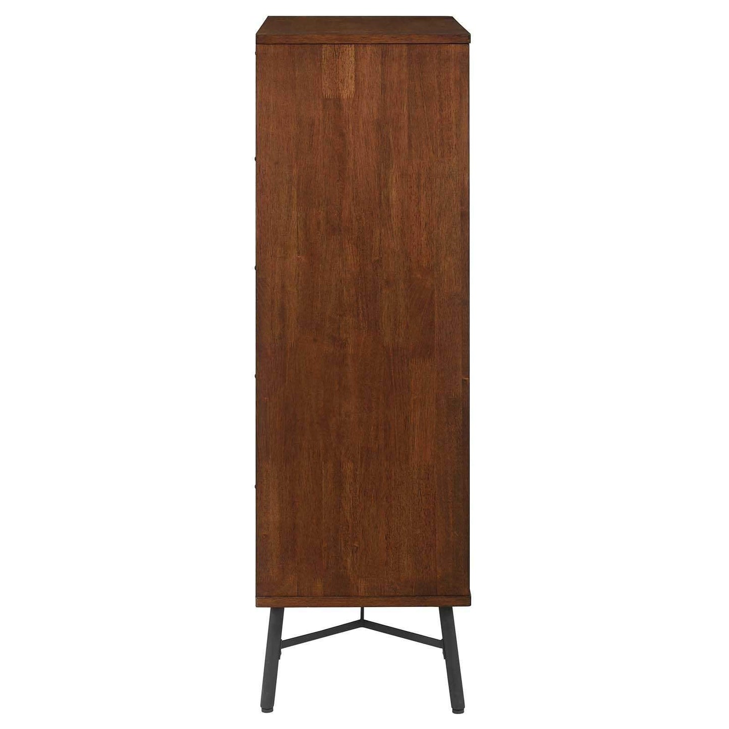 Modway Arwen Rustic Wood Chest Walnut