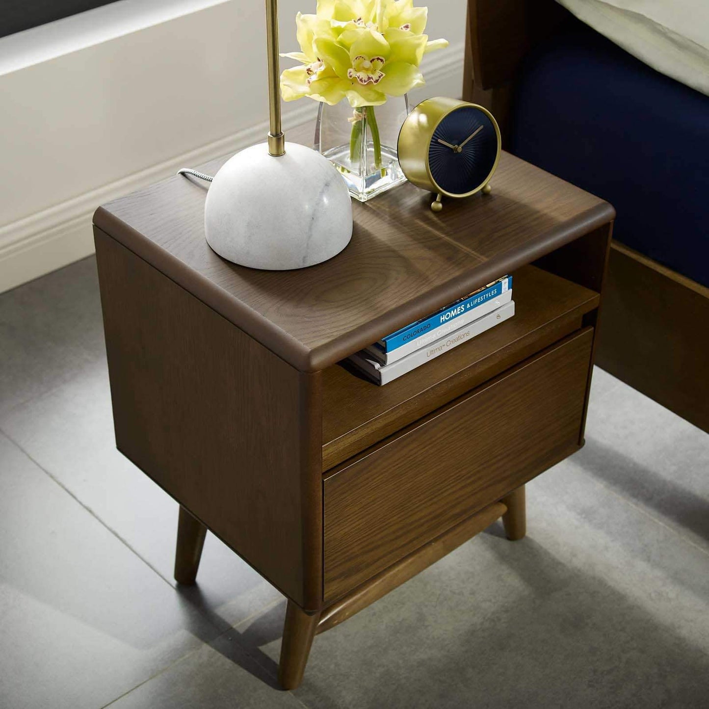 Modway Talwyn Wood Nightstand Chestnut