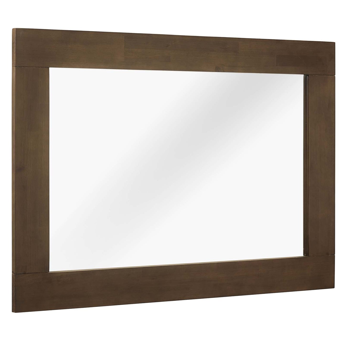 Modway Everly Wood Frame Mirror Walnut