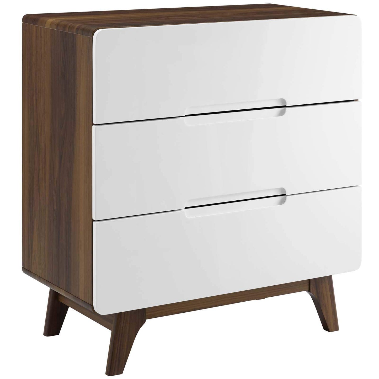 Modway Origin Three-Drawer Chest or Stand Natural Gray