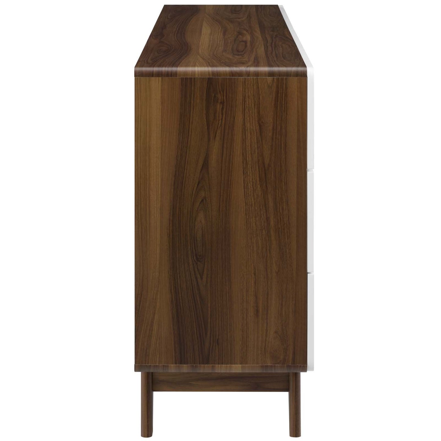 Modway Origin Six-Drawer Wood Dresser or Display Stand Natural Gray