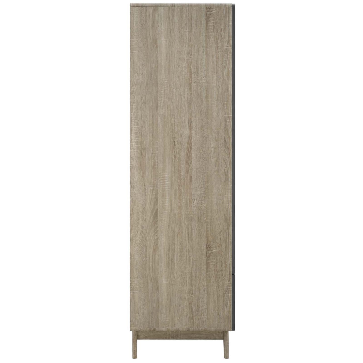 Modway Origin Wood Wardrobe Cabinet Natural Gray