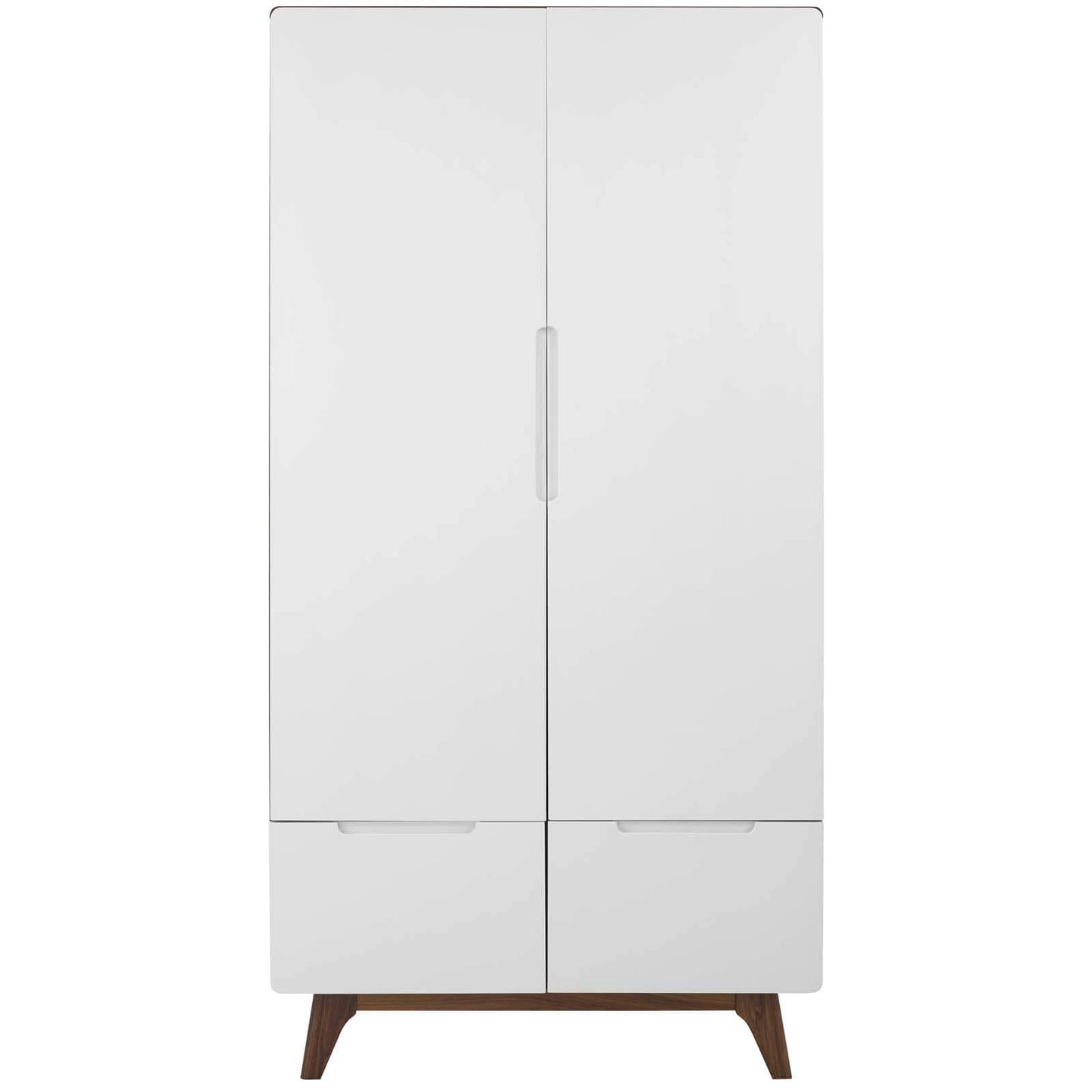 Modway Origin Wood Wardrobe Cabinet Natural Gray
