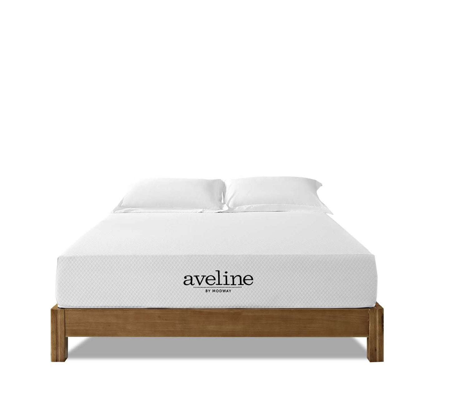 Modway Aveline 10" California King Gel Memory Foam Mattress White