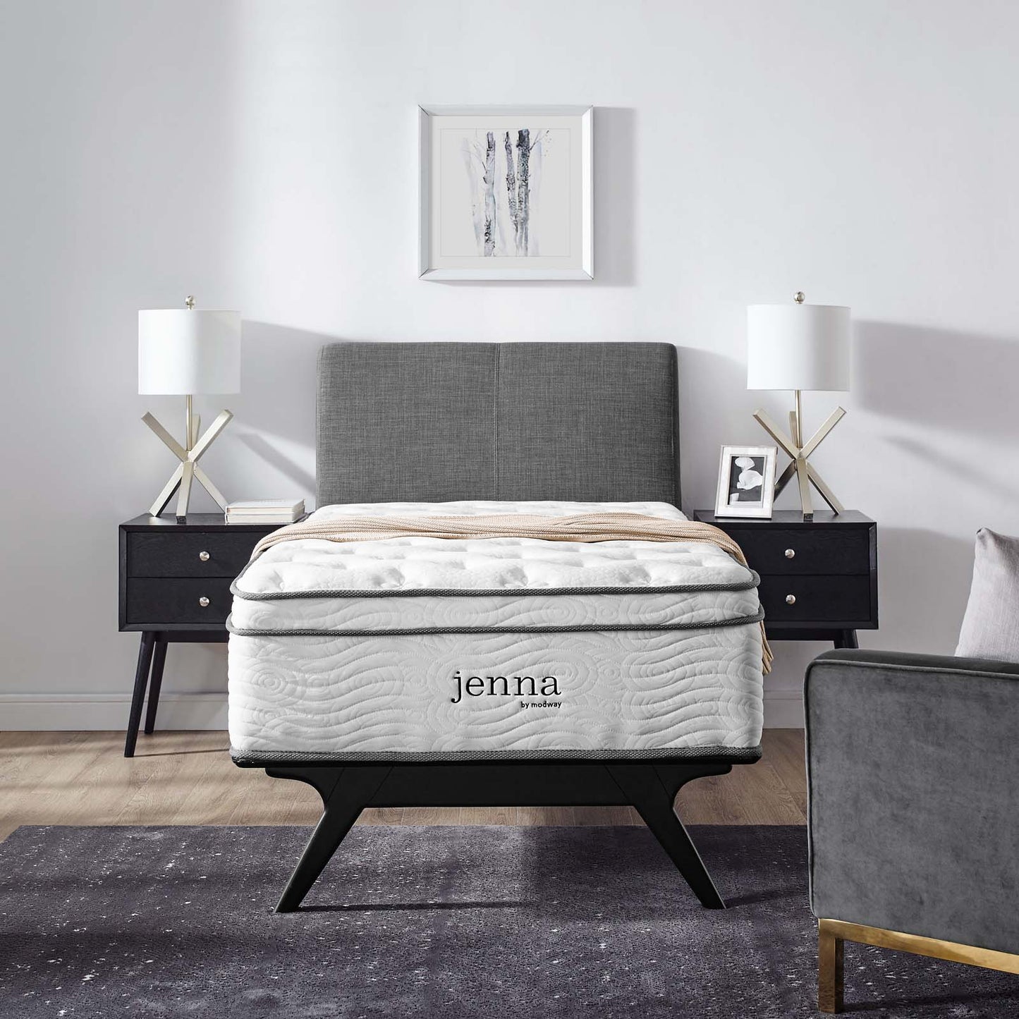 Modway Jenna 14" Twin Innerspring Mattress | Mattresses | 