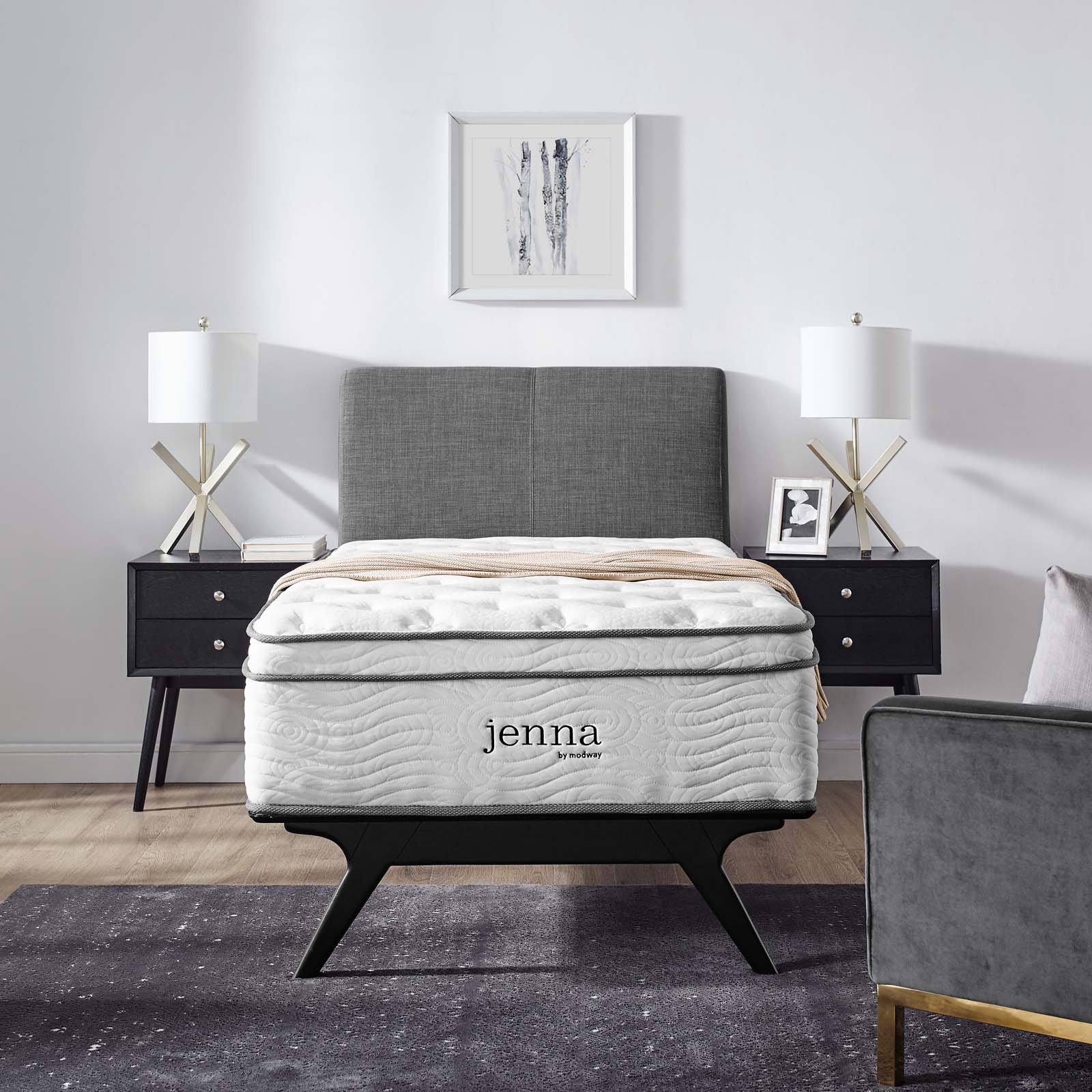 Modway Jenna 14" Twin Innerspring Mattress | Mattresses | 