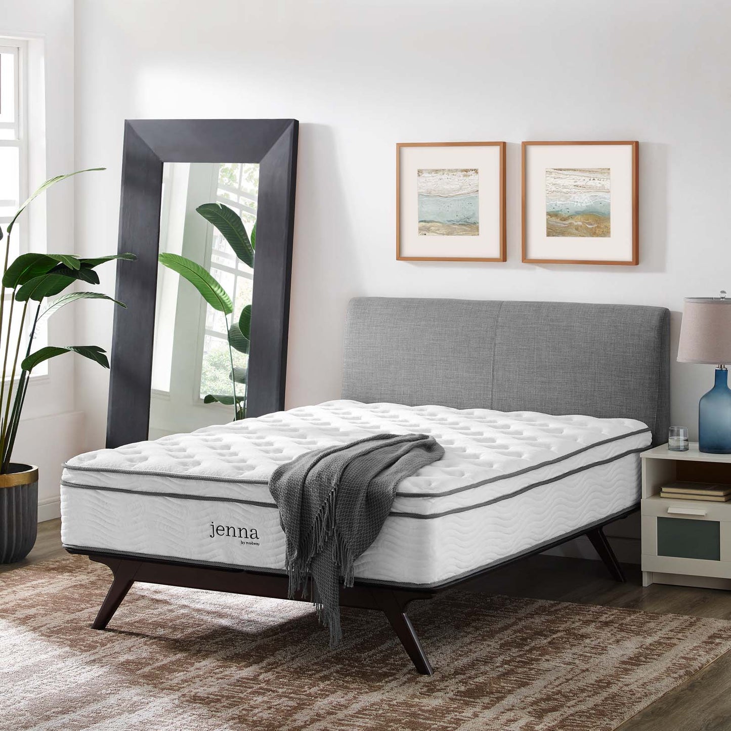 Modway Jenna 14" Full Innerspring Mattress | Mattresses