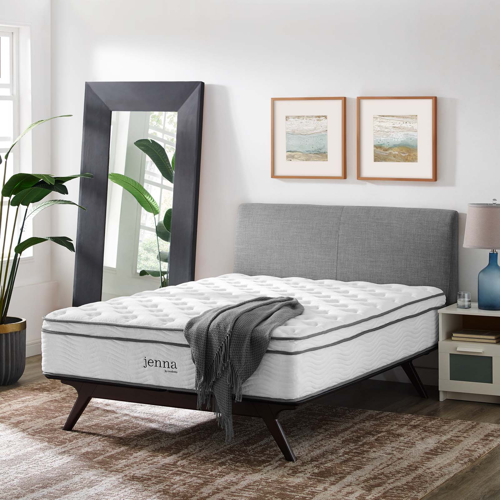 Modway Jenna 14" Full Innerspring Mattress | Mattresses