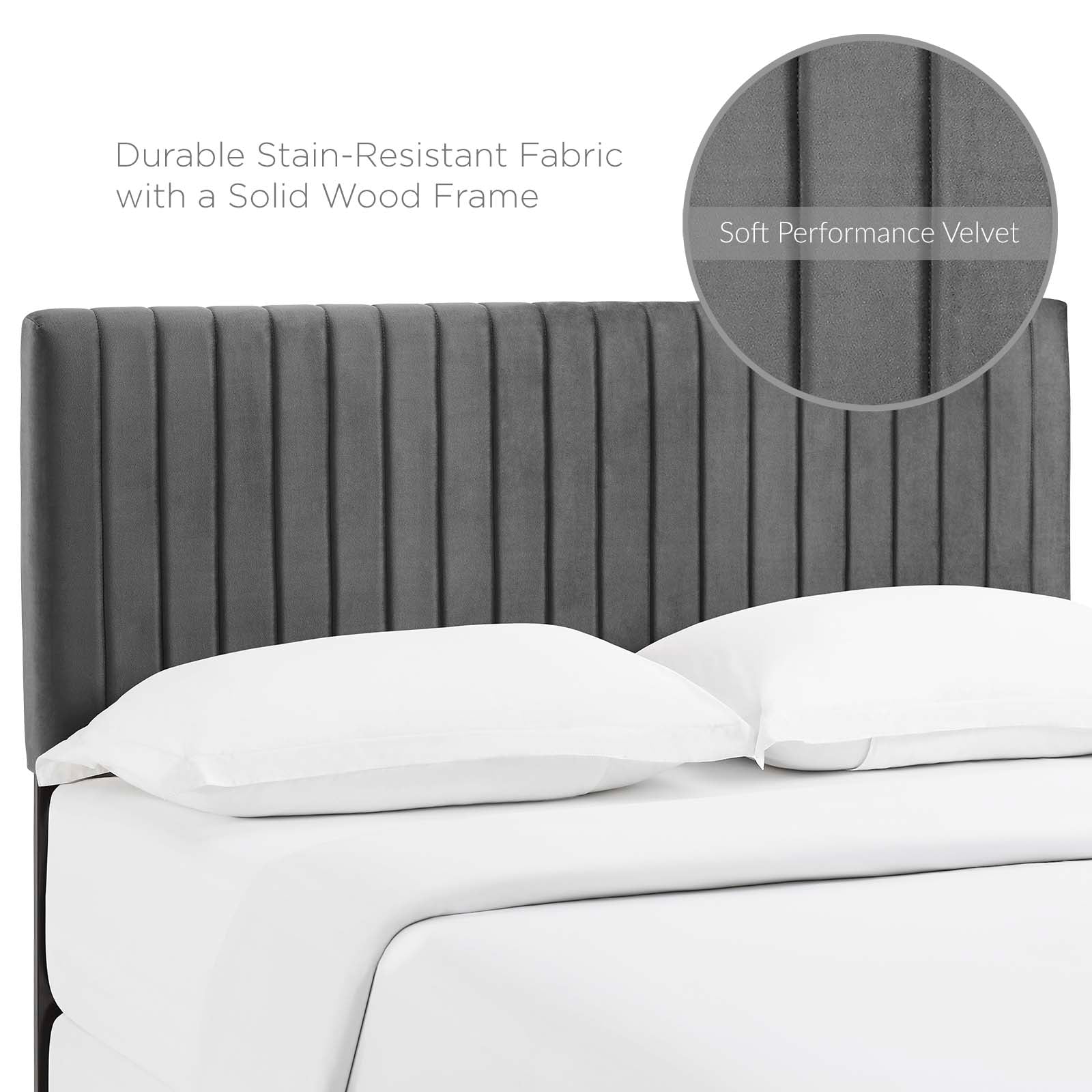 Modway Keira King/California King Performance Velvet Headboard | Headboards | Modishstore-12