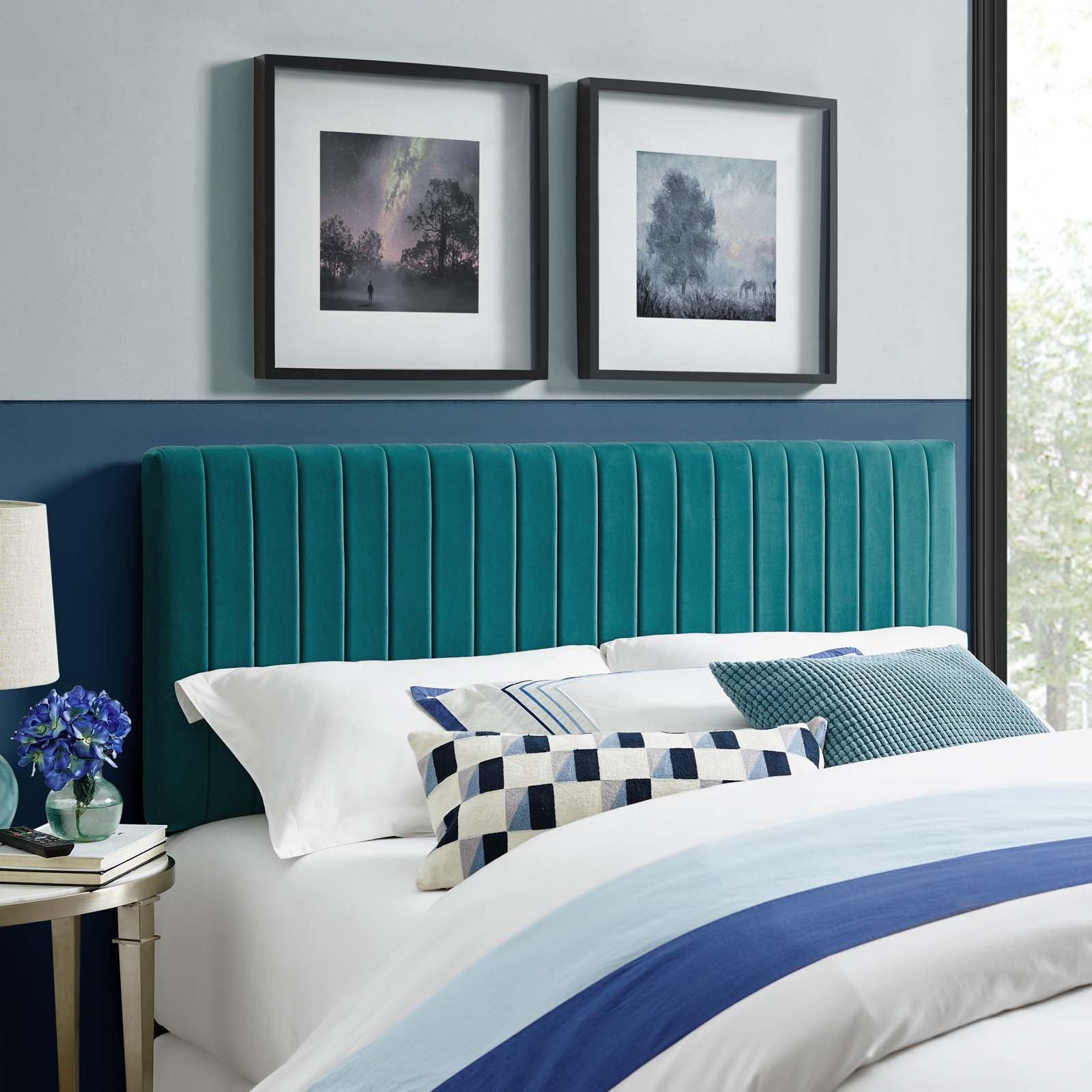 Modway Keira King/California King Performance Velvet Headboard | Headboards | Modishstore-36