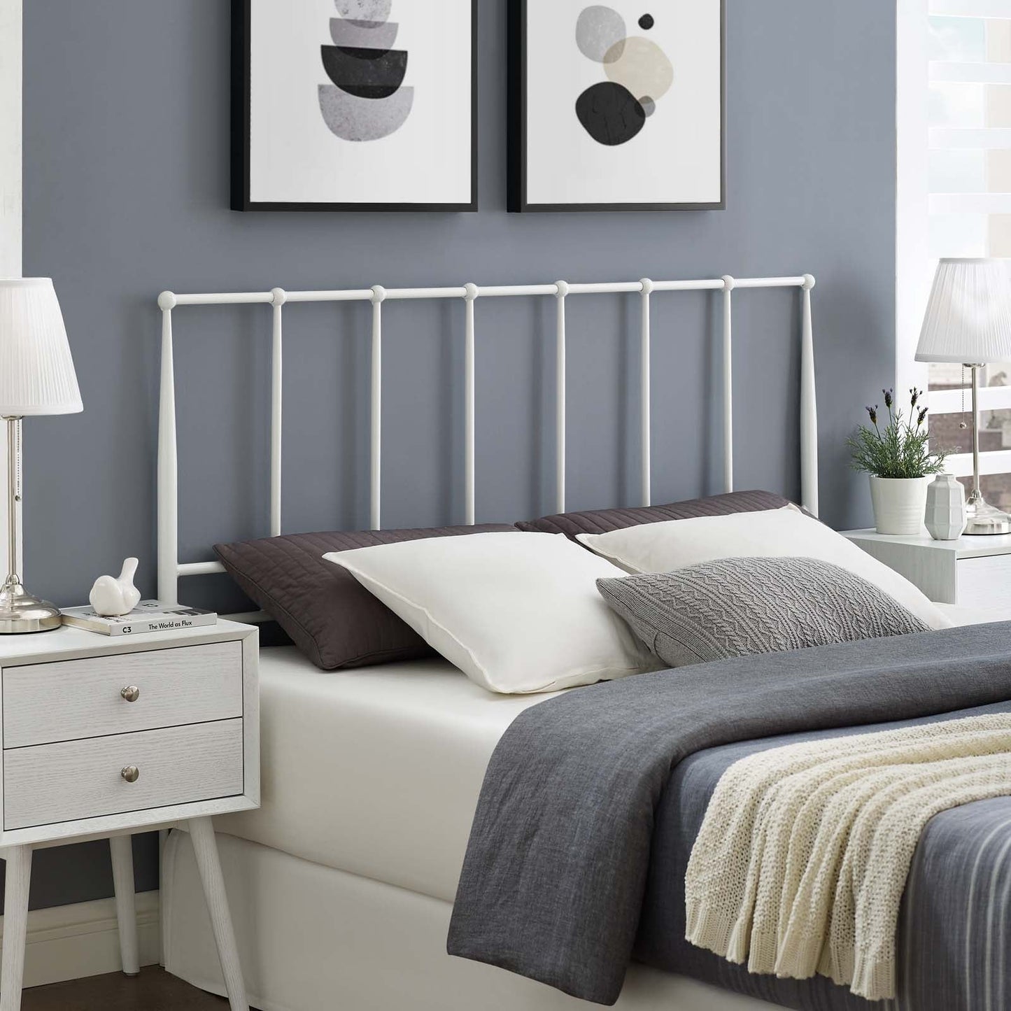 Modway Kiana Queen Metal Stainless Steel Headboard | Headboards | Modishstore-9