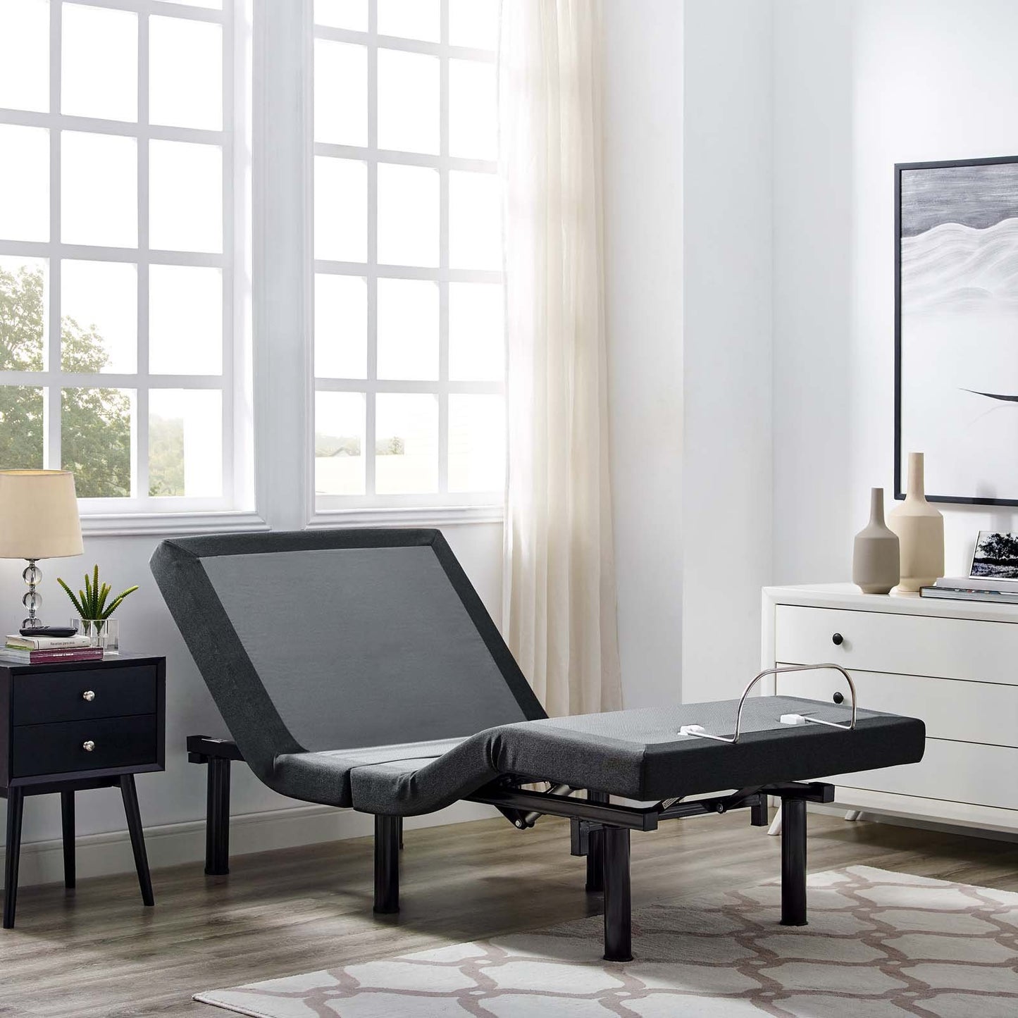 Modway Transform Adjustable Twin XL Wireless Remote Bed Base
