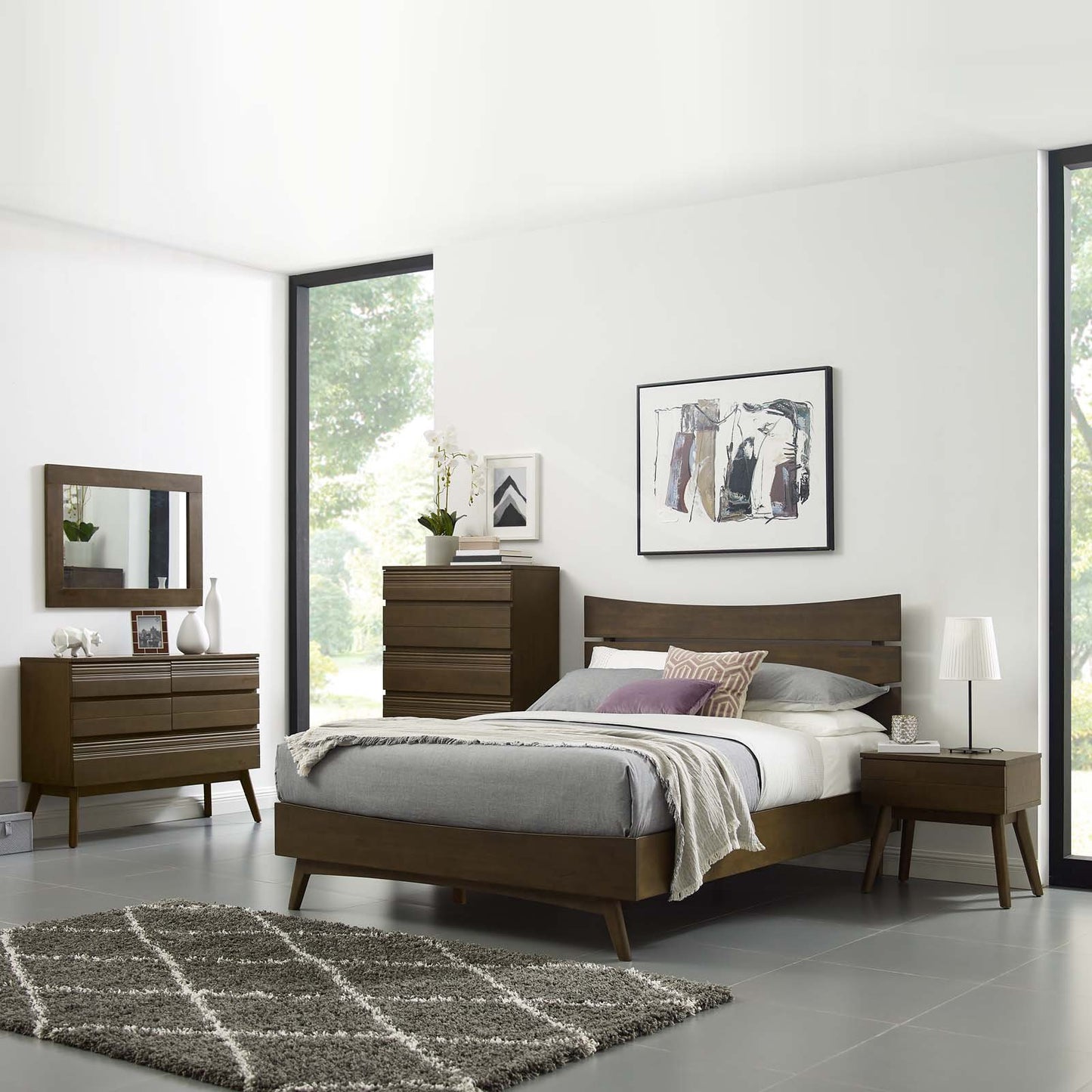 Modway Everly 5 Piece Queen Bedroom Set