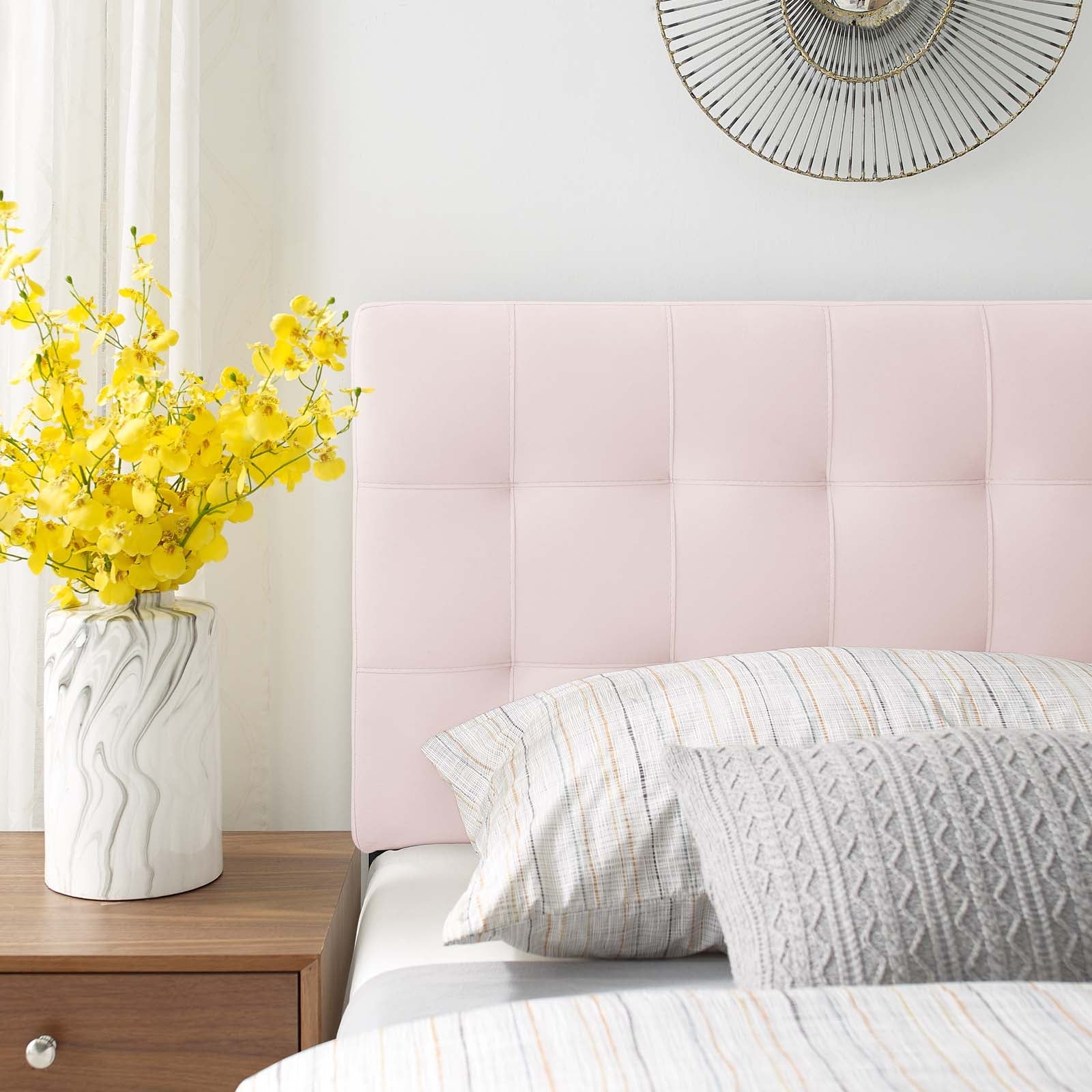 Modway Lily Biscuit Tufted Twin Performance Velvet Headboard | Headboards | Modishstore-22