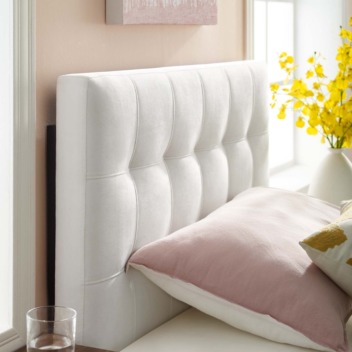 Modway Lily Biscuit Tufted Twin Performance Velvet Headboard | Headboards | Modishstore-23