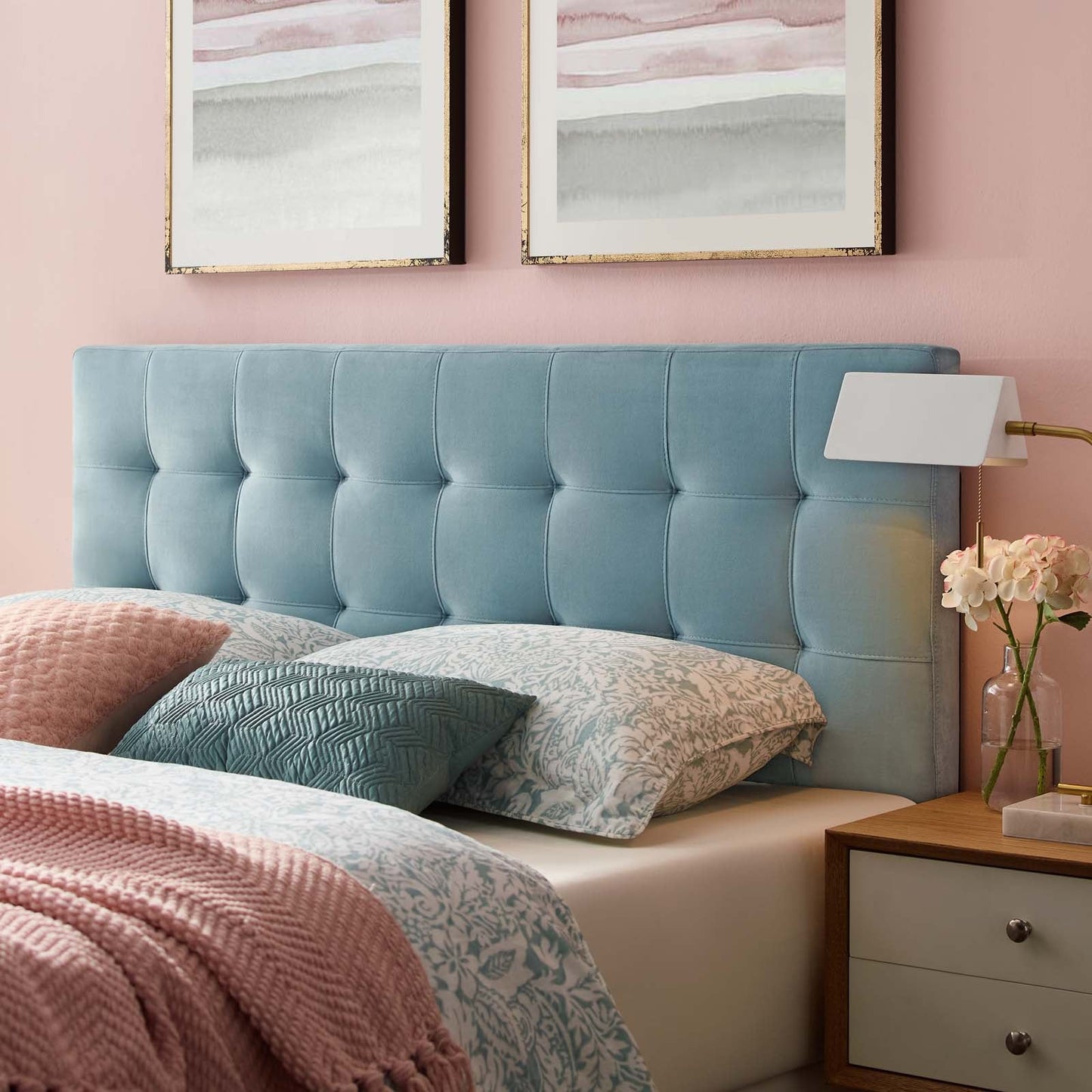 Modway Lily Queen Biscuit Tufted Performance Velvet Headboard | Headboards | Modishstore-6