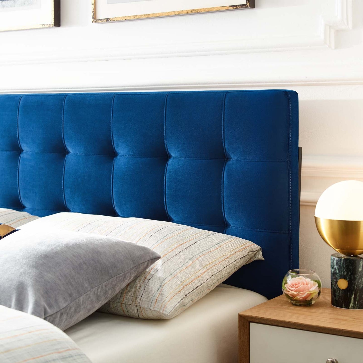 Modway Lily Queen Biscuit Tufted Performance Velvet Headboard | Headboards | Modishstore-15
