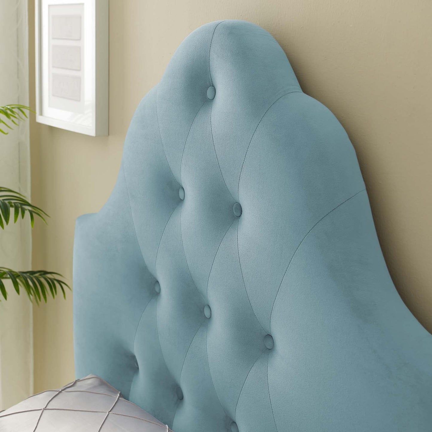 Modway Sovereign Twin Diamond Tufted Performance Velvet Headboard | Headboards | Modishstore-7