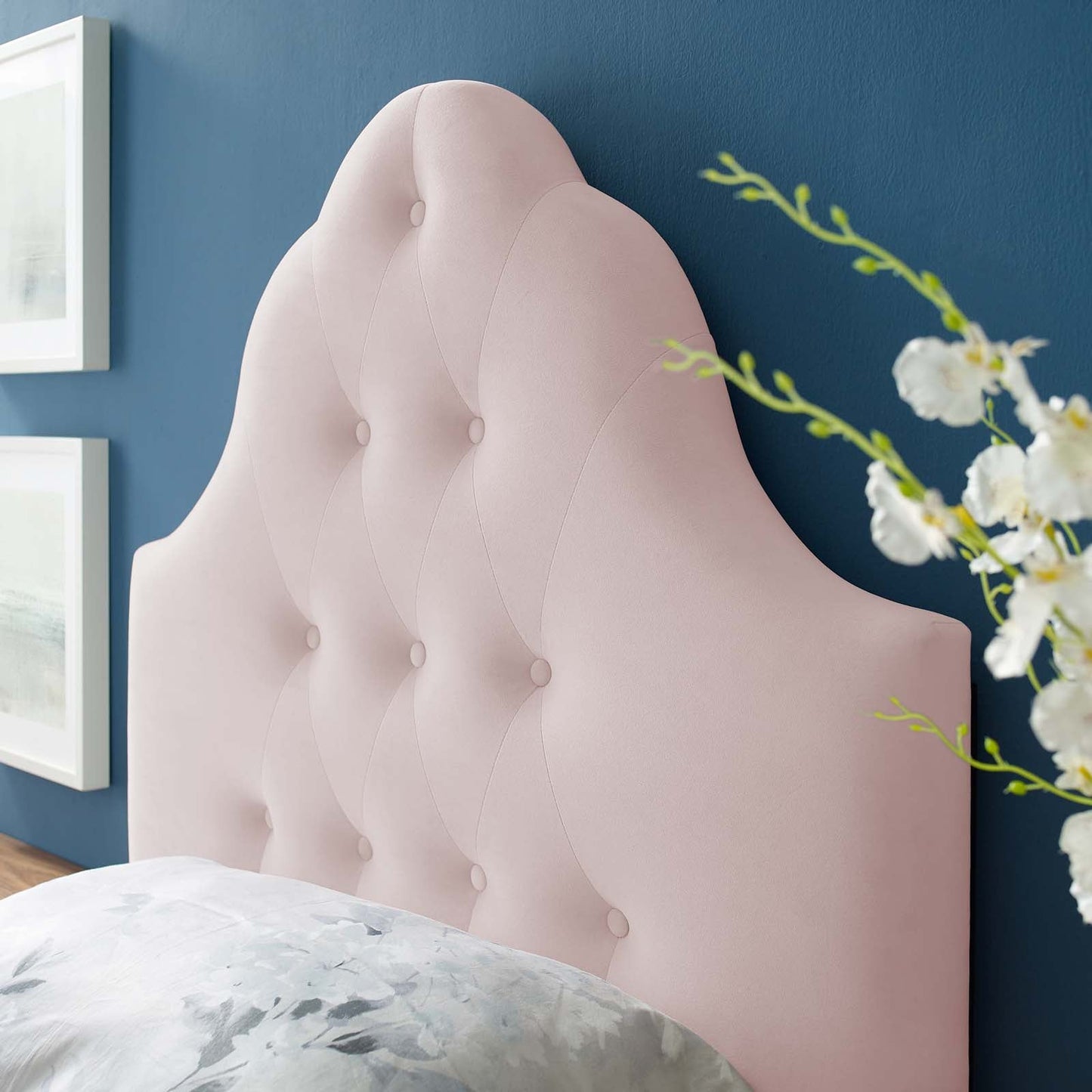 Modway Sovereign Twin Diamond Tufted Performance Velvet Headboard | Headboards | Modishstore-20