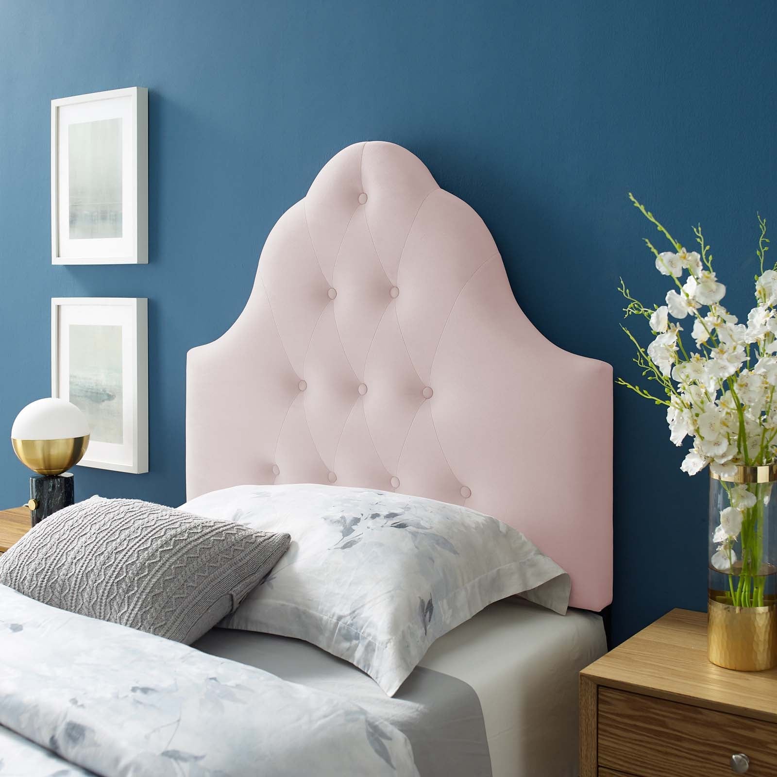 Modway Sovereign Twin Diamond Tufted Performance Velvet Headboard | Headboards | Modishstore-16